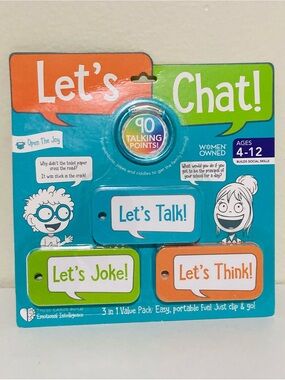 NEW Let’s Chat! 90 Talking Points Card Set ages 4-12 Emotional Intelligence